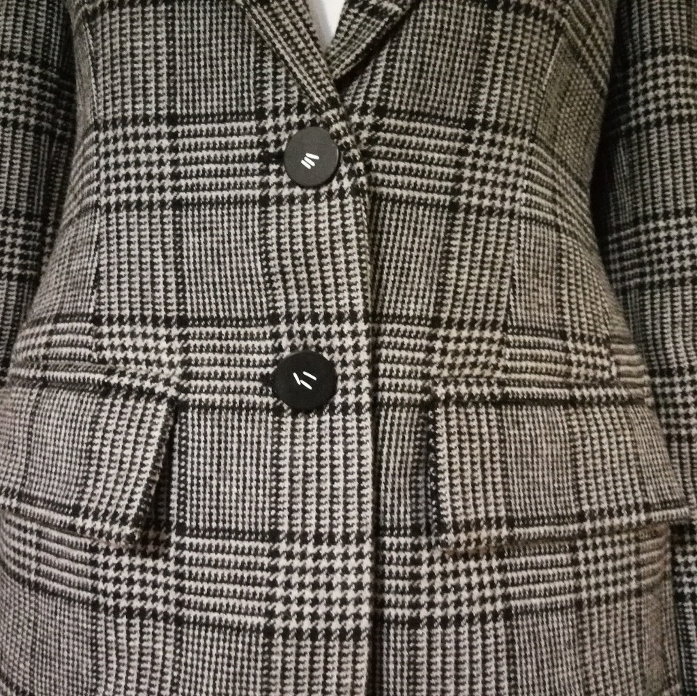 TIBI ALDRIDGE TWEED OVERSIZED BLAZER WOOL-BLEND - Picture 4 of 8